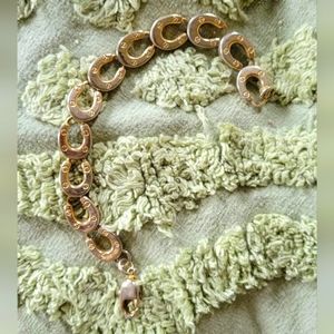 Costume jewelry horseshoe bracelet